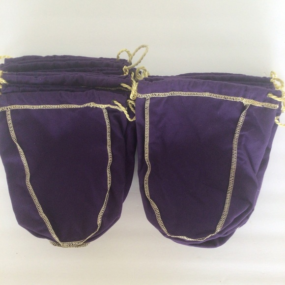 LOT OF 20 CROWN ROYAL PURPLE DRAWSTRING BAGS - Picture 2 of 7
